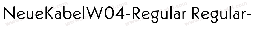 NeueKabelW04-Regular Regular字体转换
